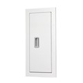 24 x 9.5 Inch Fire Rated Cabinet for up to 10 Lbs ABC Fire Extinguisher - Steel Door and Frame, Semi-Recessed, 2.5 Inch Trim