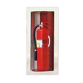 24 x 9.5 Inch Fire Rated Rota Series Cabinet for up to 10 Lbs ABC Fire Extinguisher - Aluminum Door and Frame, Semi-Recessed, 1.5 Inch Trim